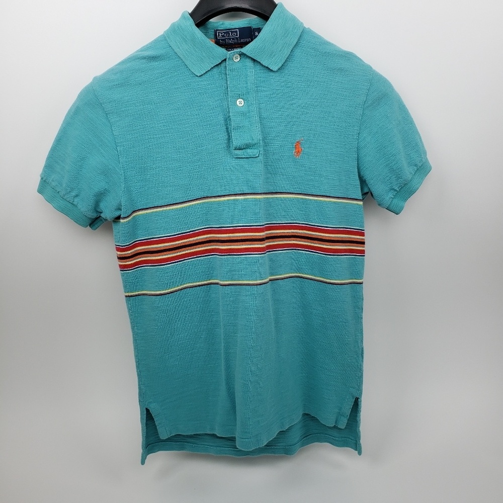 Polo by Ralph Lauren Striped Pony Collared Shirt